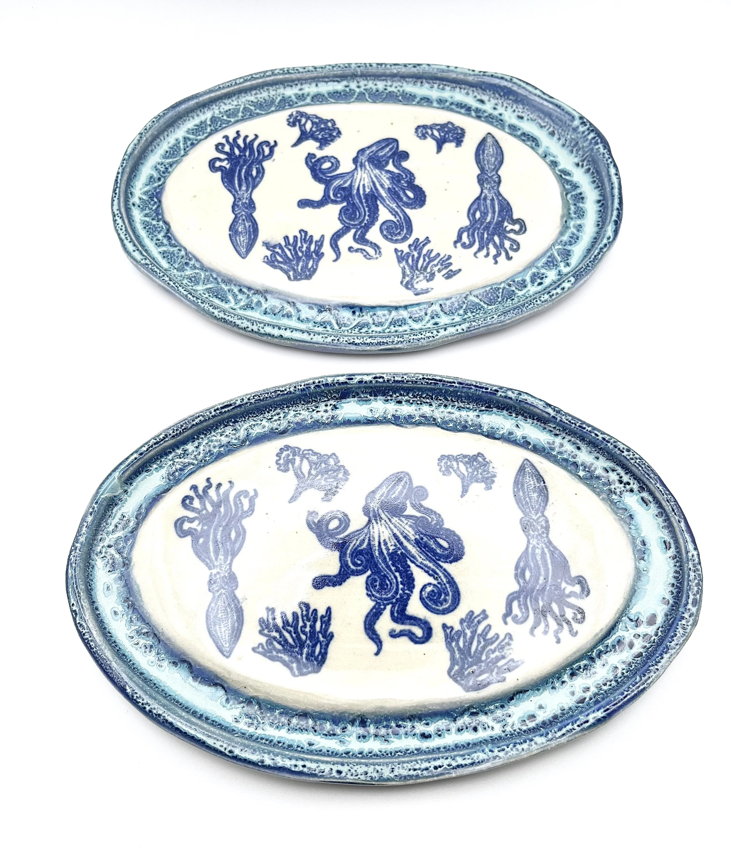 62. Small Octopus Plates $10 each- SOLD