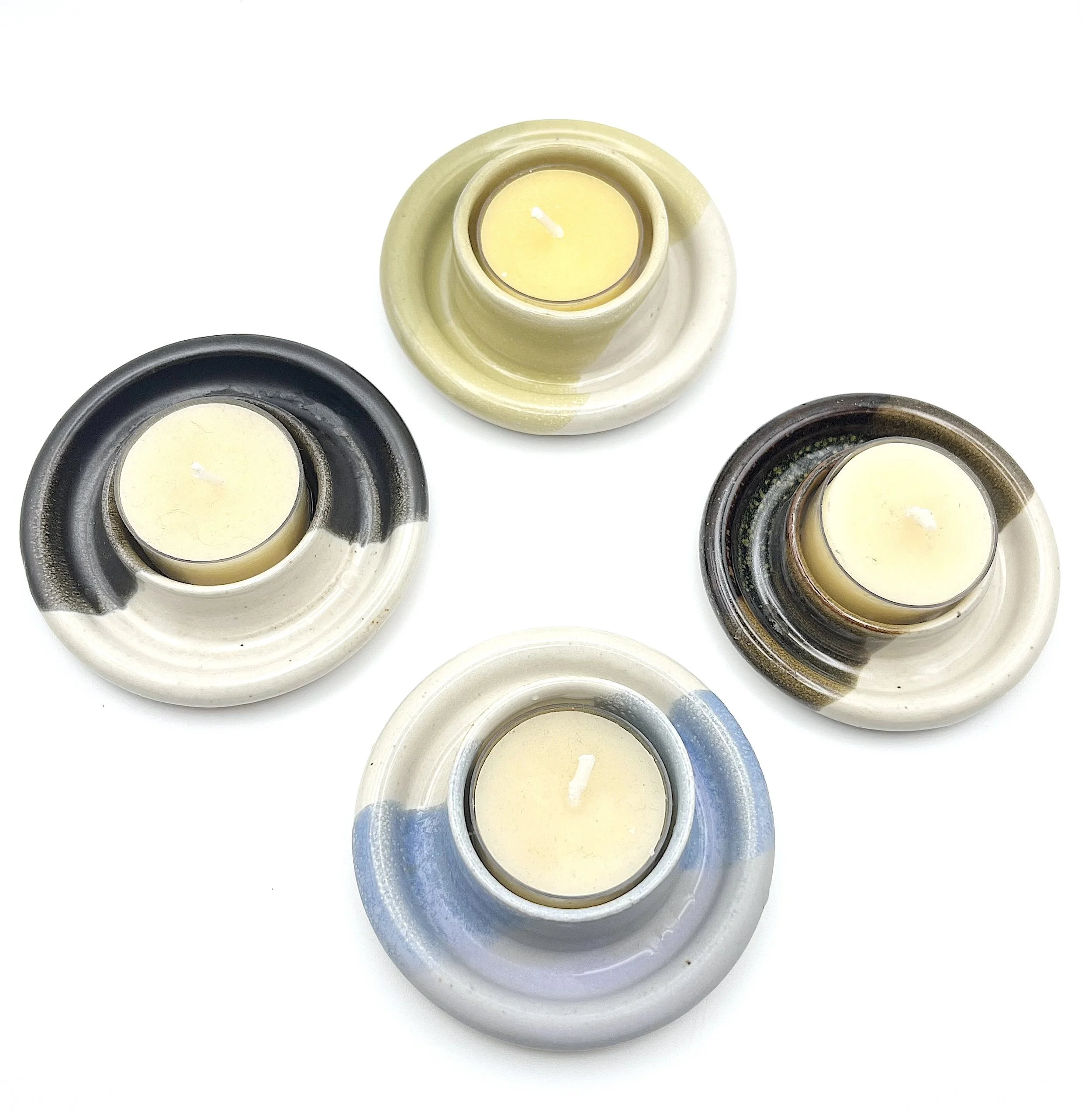 74. tea light holders- $5 each (lemme know colour)- SOLD