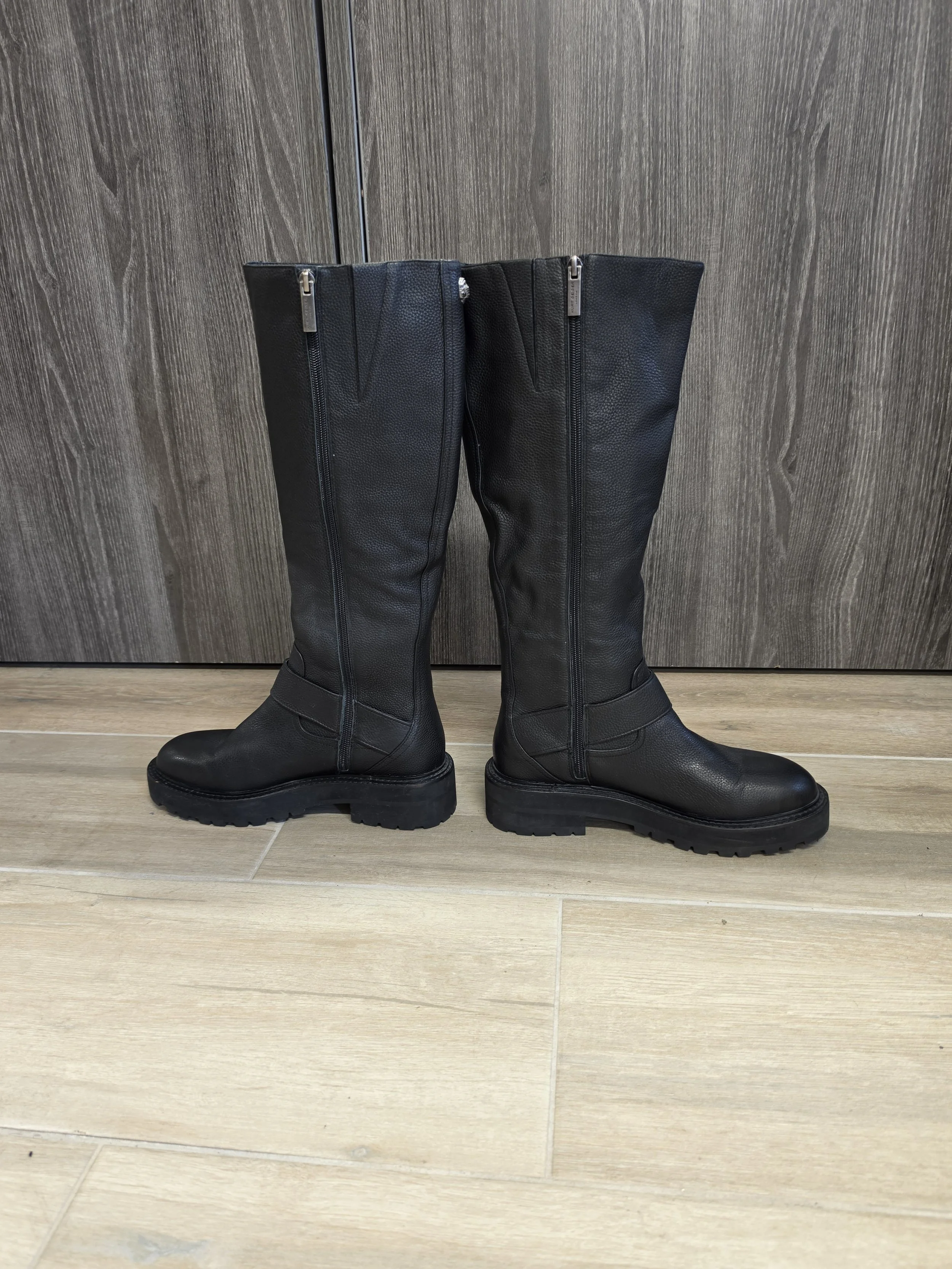 Kurt-Geiger London Women's Hackney Biker Knee High Boots Size 40.5 (9.5).jpg