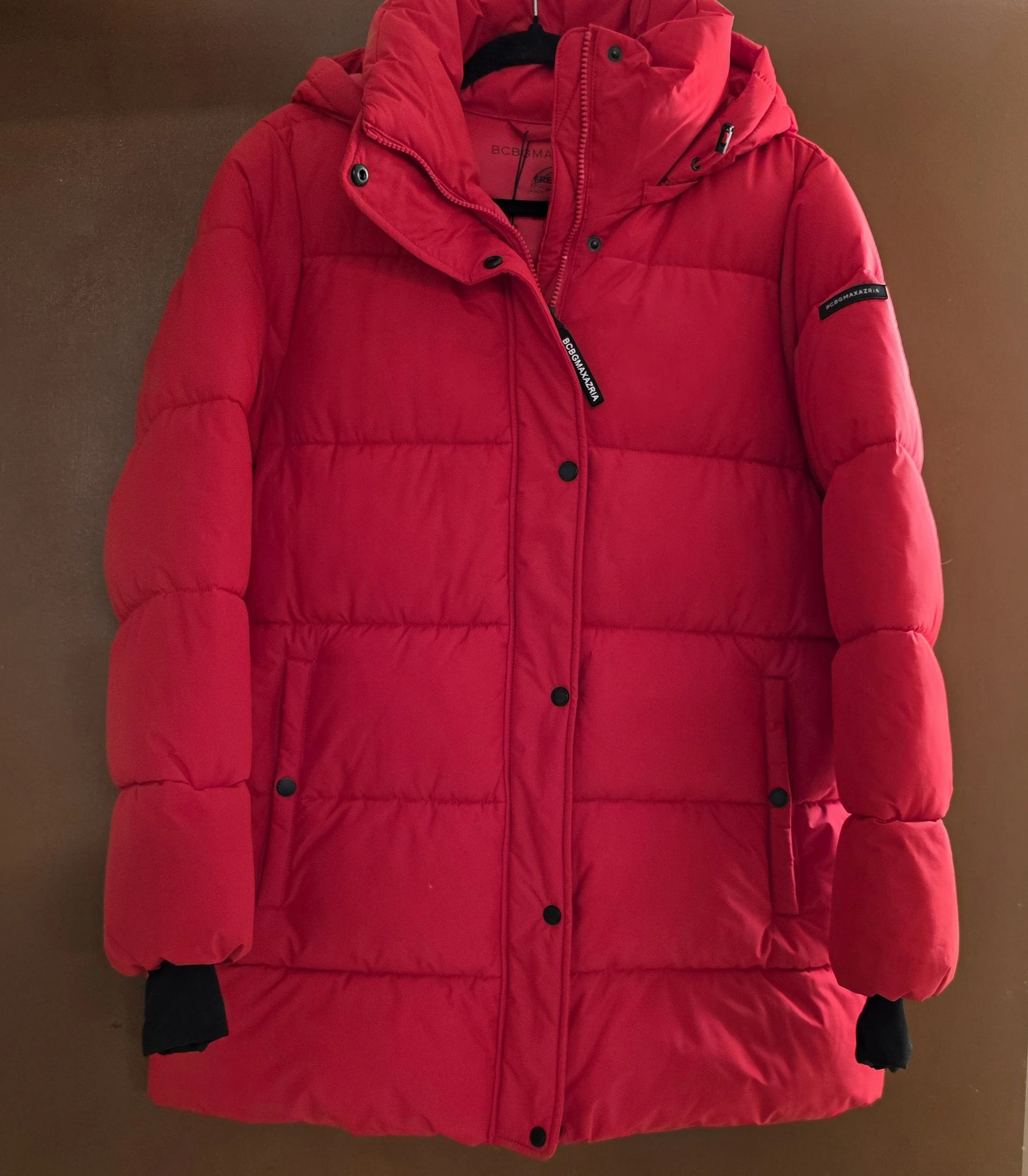 BCBG MAXAZRIA Red Puffer Jacket.jpg