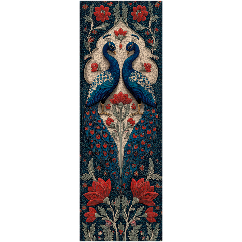 Peacock Pair - Ottoman Inspired Bookmark
