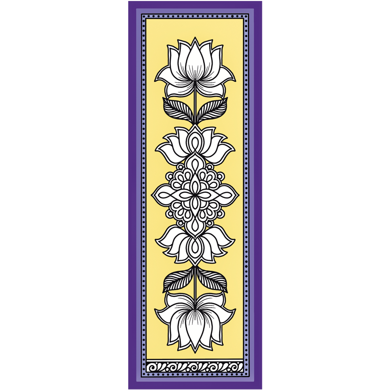 Lotus - Madhubani Bookmark