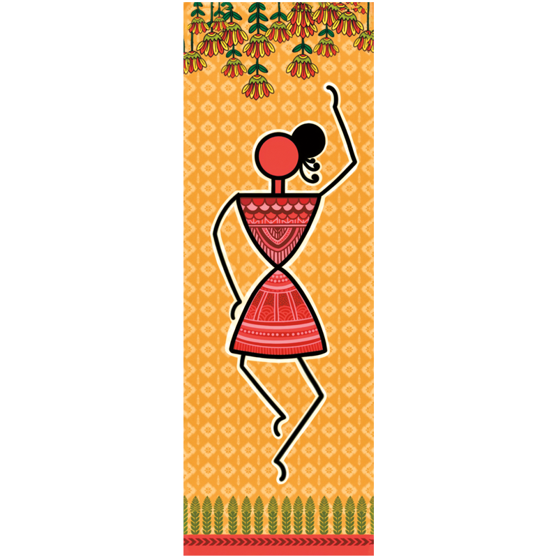 Dancing Girl - Warli Bookmark