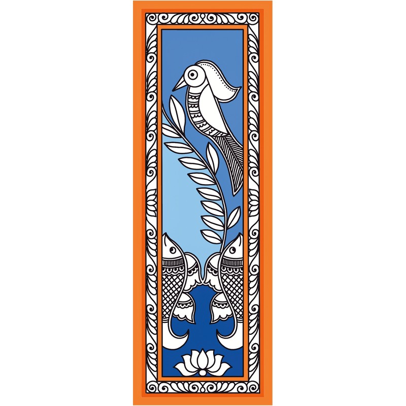 Parrot - Madhubani Bookmark