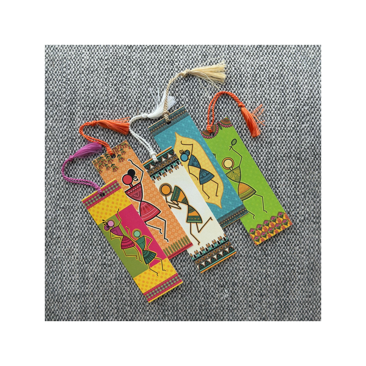 Warli Bookmarks - Set of 5