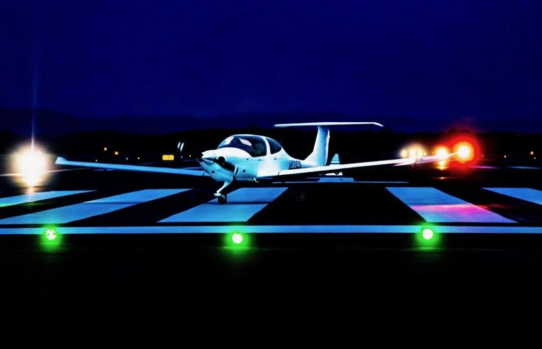 Modern Aircraft on Runway at Rome, GA Copyright Painted Skies Aviation, LLC