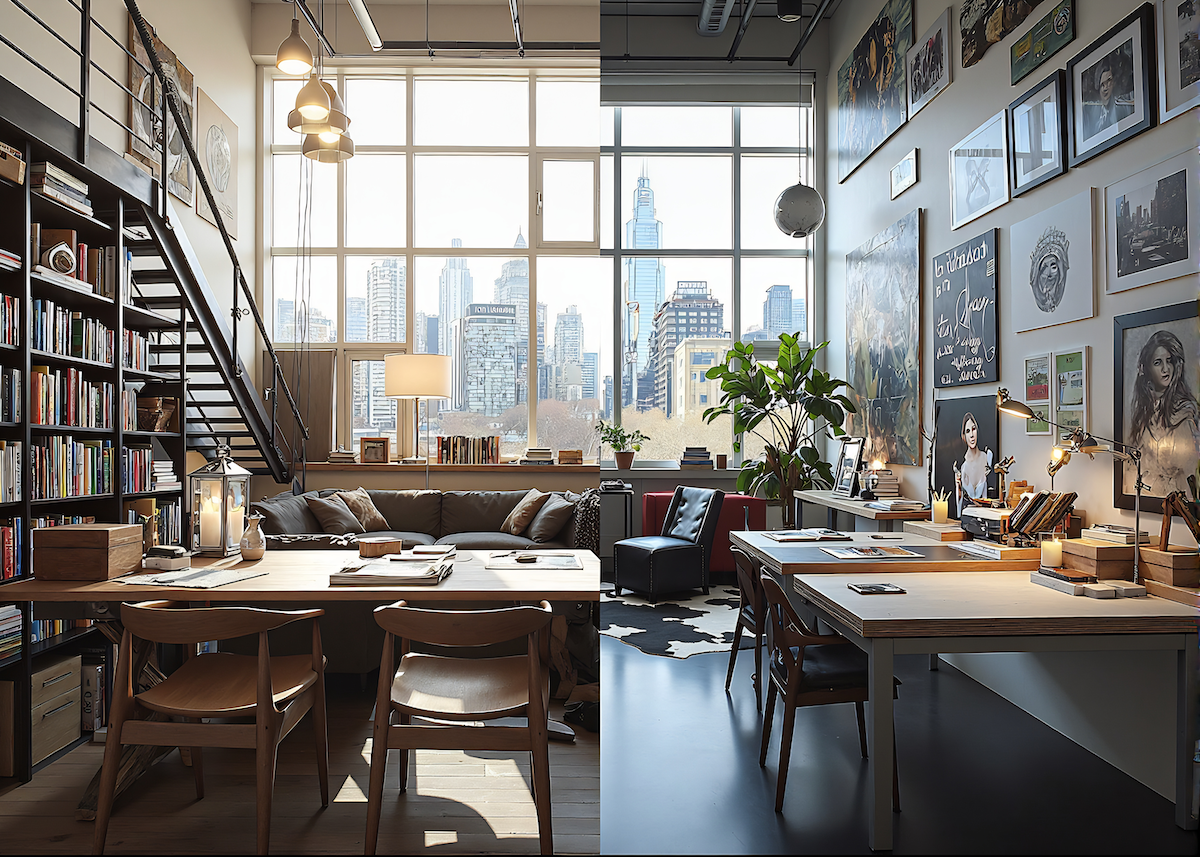 loft style modern in new york manhatan