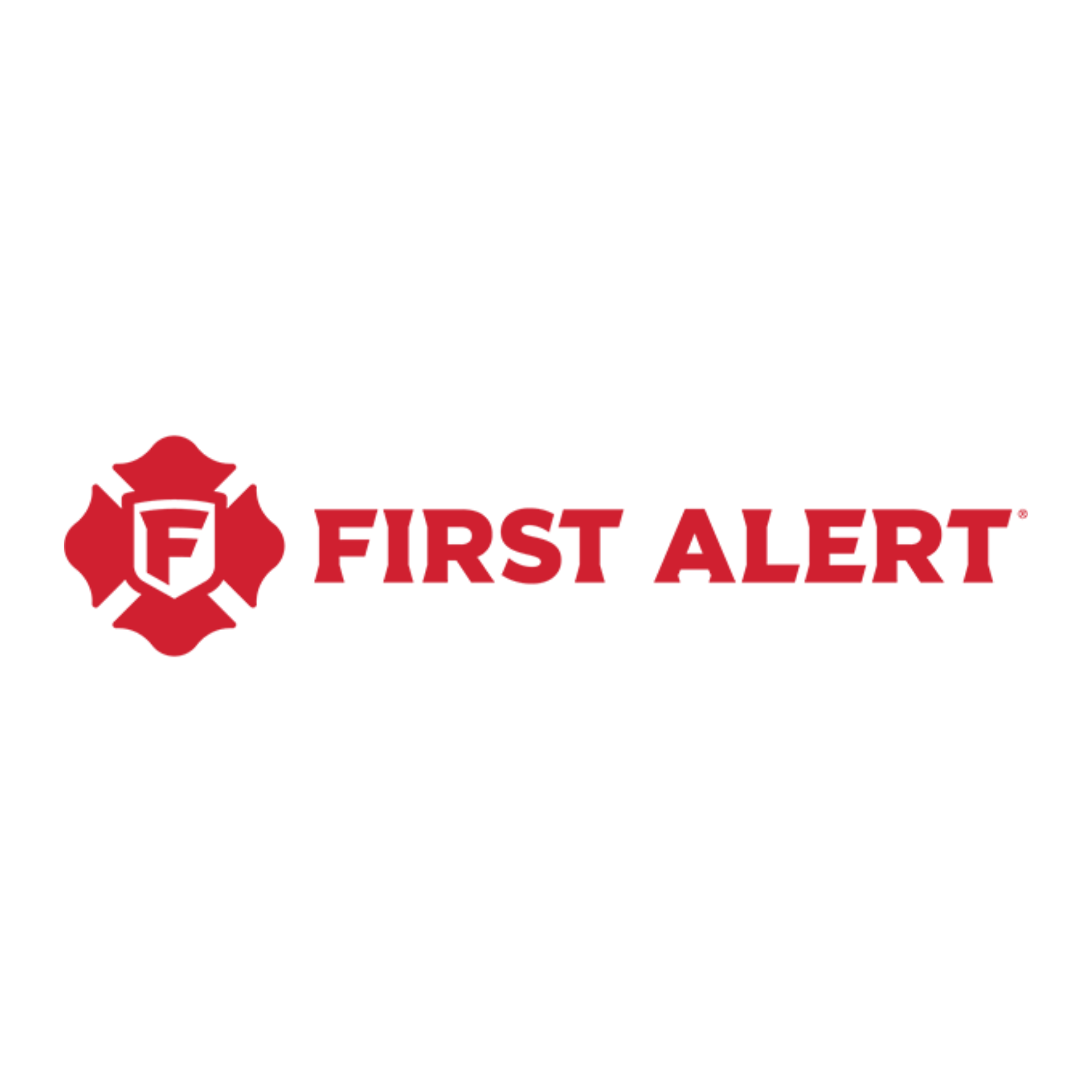 Official First Alert brand logo, featured alongside smart smoke alarms, carbon monoxide detectors, and home safety equipment options on the Trent Valley Mechanical website.