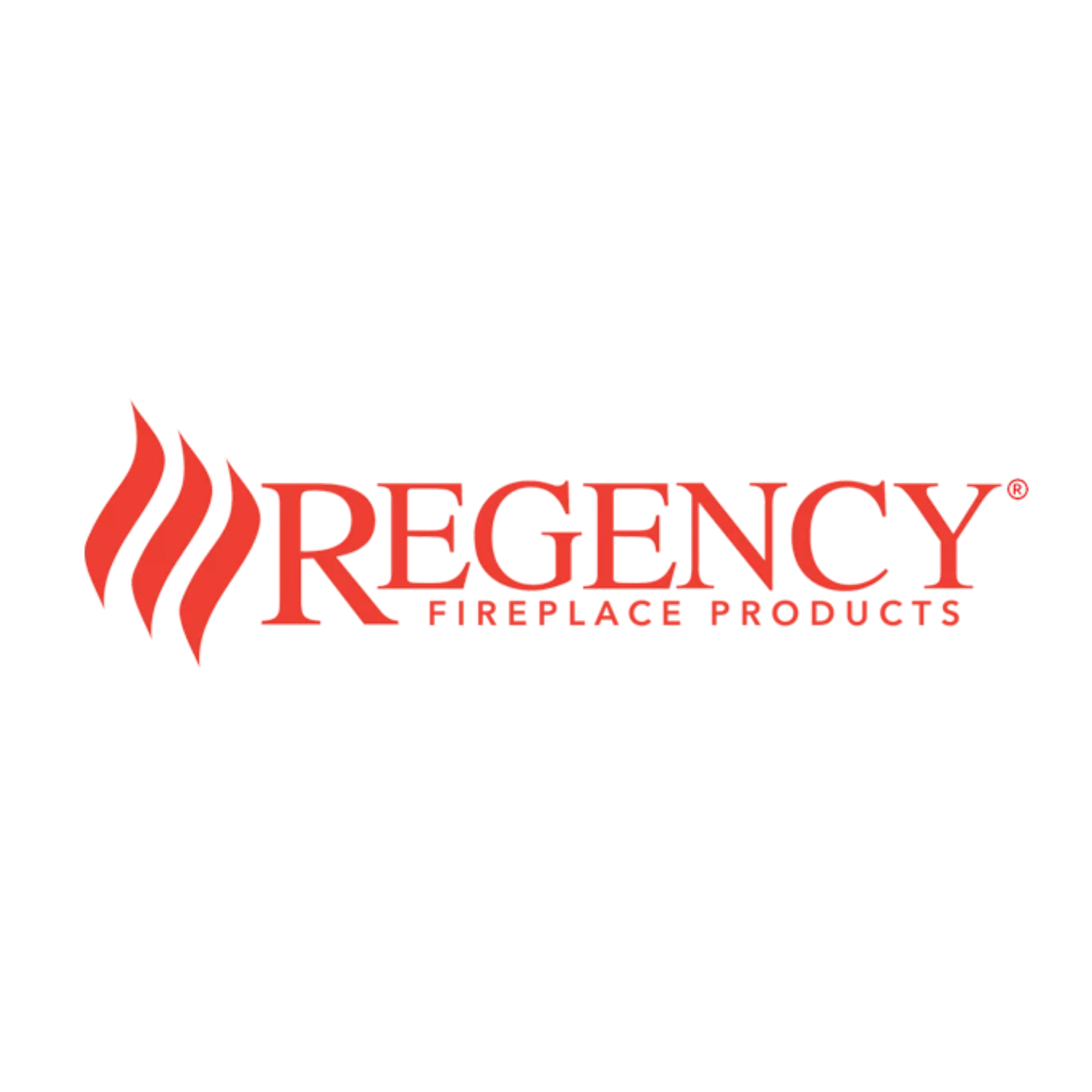 Official Regency Fireplace Products brand logo, featured alongside authorized gas fireplace, inserts, and specialized heating equipment options on the Trent Valley Mechanical website.