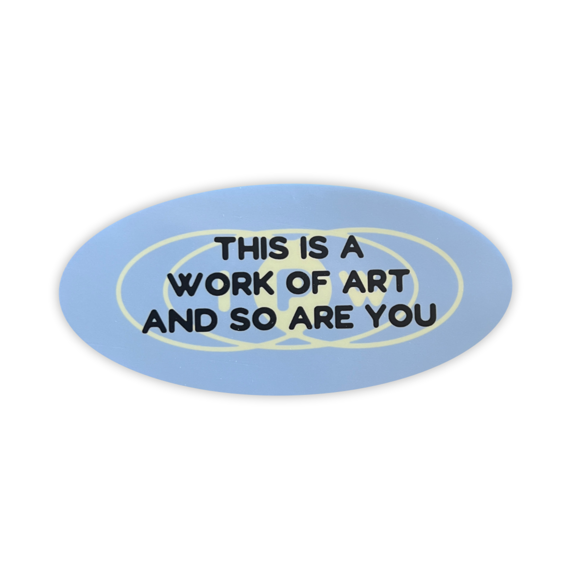 Work of Art Globe Sticker