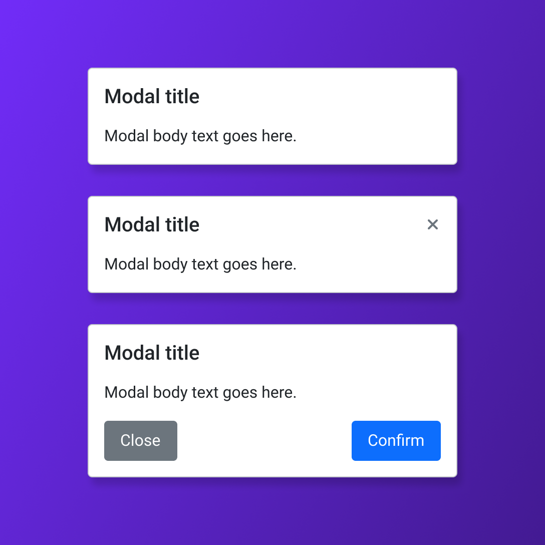 Modal (Bootstrap) - Variants.png