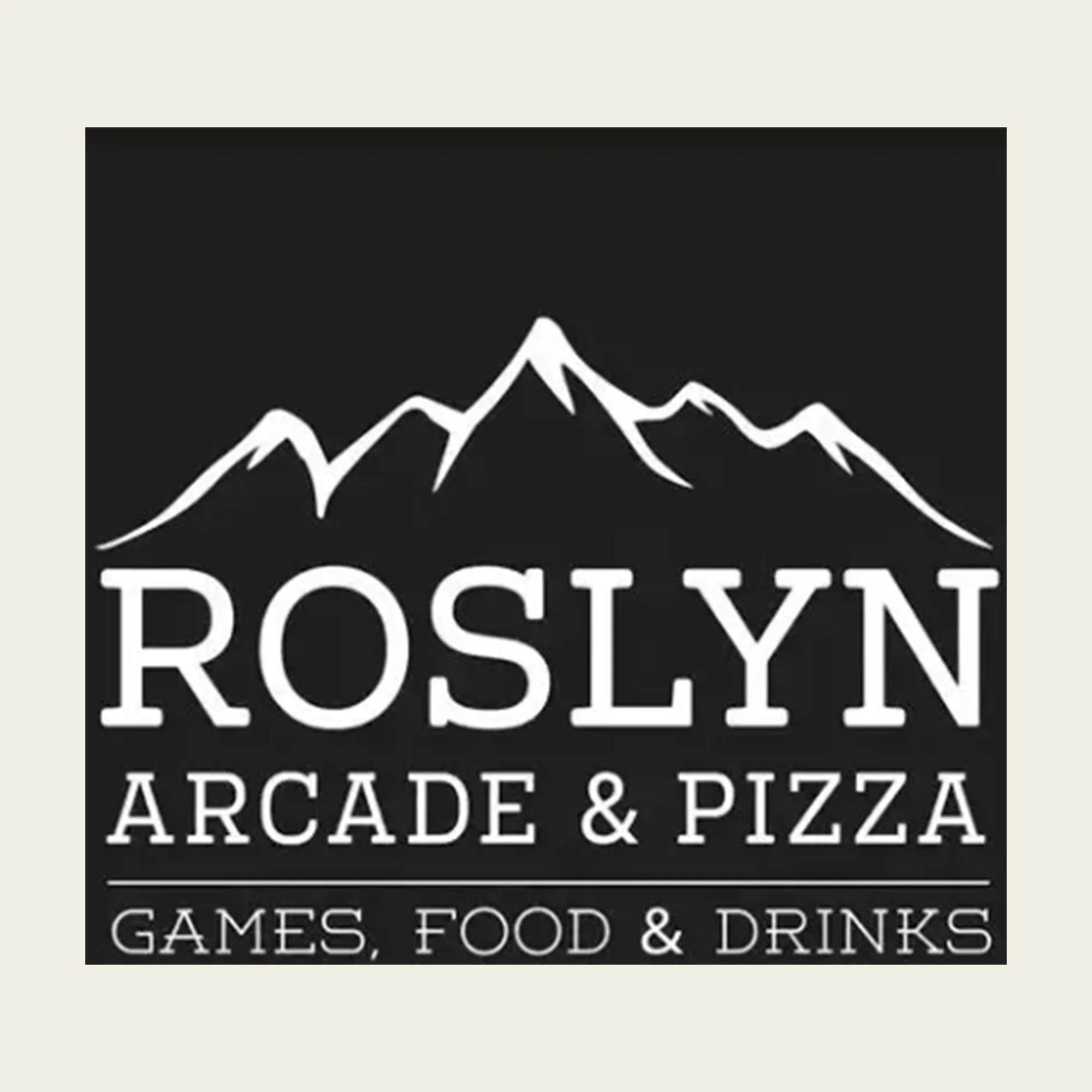 Roslyn Arcade & Pizza Logo