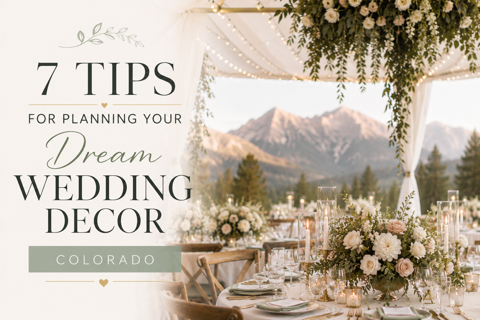 7 Tips for Planning Your Dream Wedding Decor