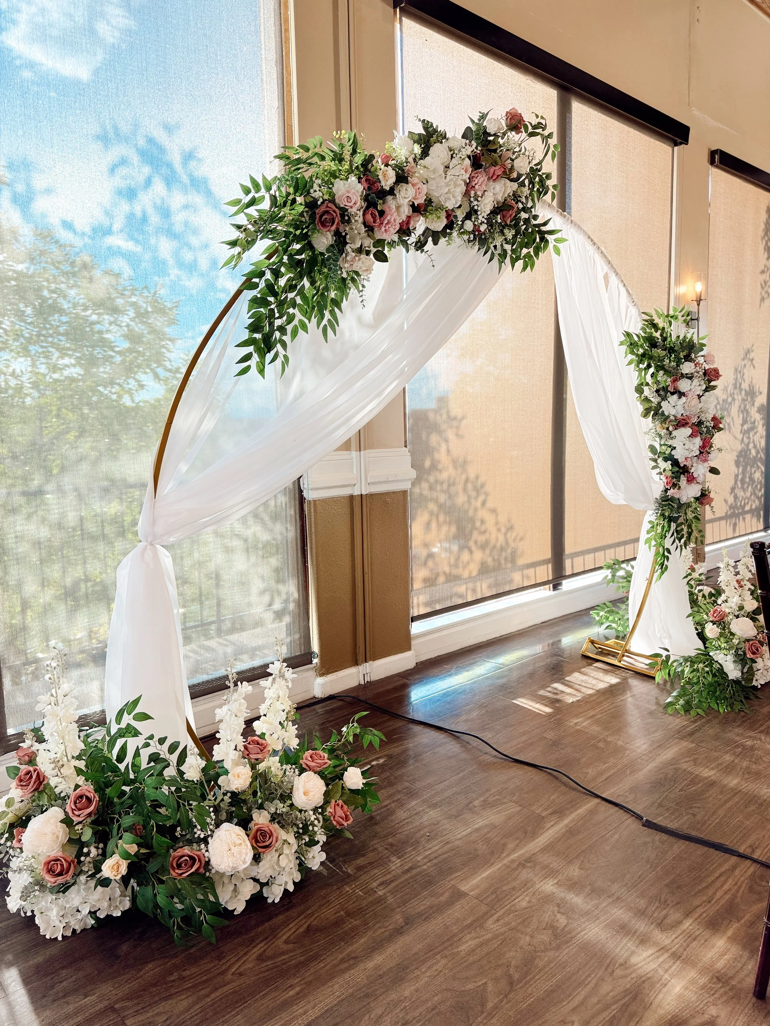 floral wedding arch rental Denver Colorado The Crafted Line LLC