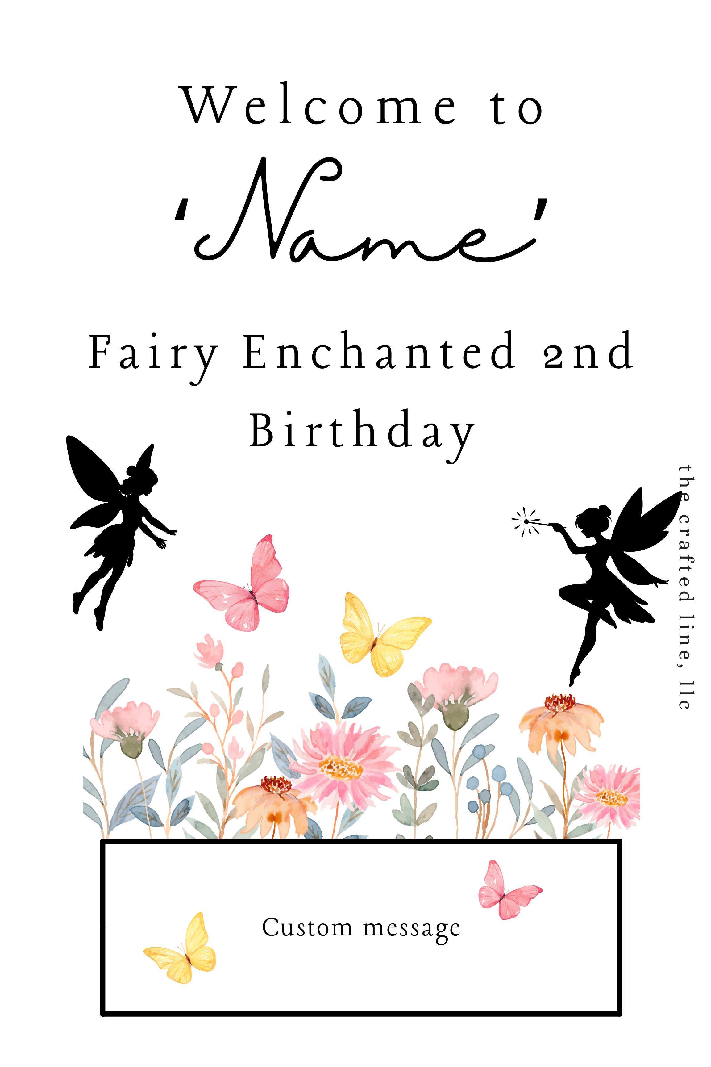 Whimsical Custom Wood Signs with Floral Designs