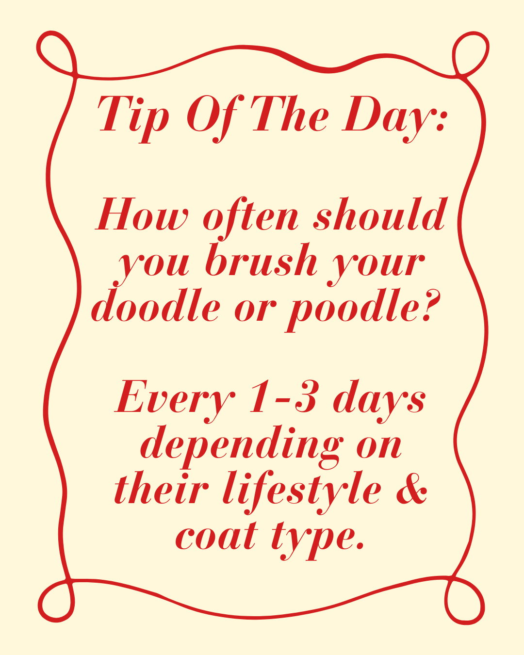 How to avoid the doodle shave Down
