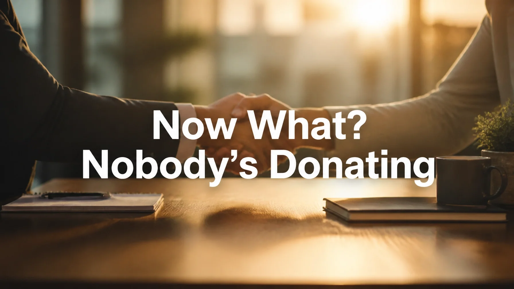 Now What? Nobody’s Donating