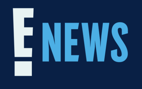 The word 'E NEWS' with 'E' in large white letters and 'NEWS' in blue letters on a dark blue background.