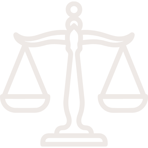 Icon of a balance scale symbolizing justice or law.