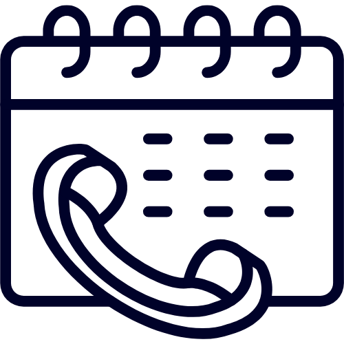 Phone icon representing the option to book a call