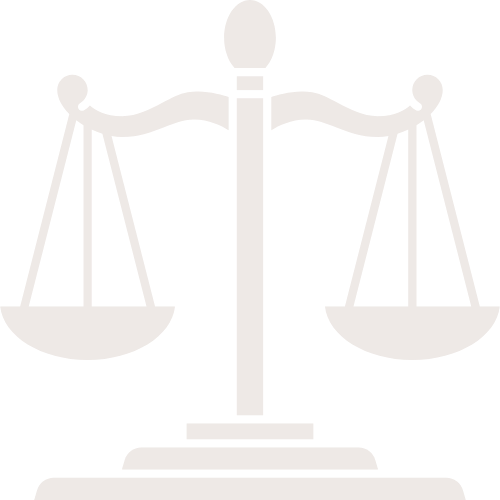 Icon of a balanced scale, representing justice.