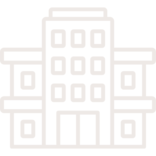 Icon of a multi-story building with windows and doors