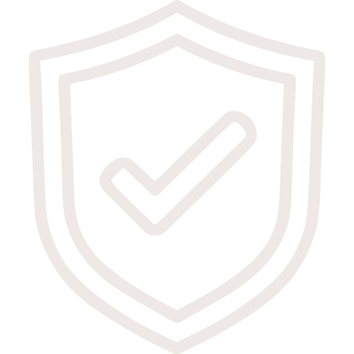 Icon of a shield with a checkmark inside, symbolizing protection or security.