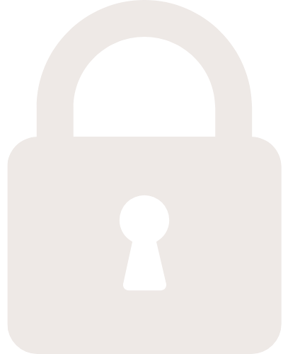 A gray padlock icon with a rounded top and keyhole in the center.