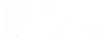 Logo for The Property Collective, featuring a stylized letter 'P' and the company name in bold white text on a black background.