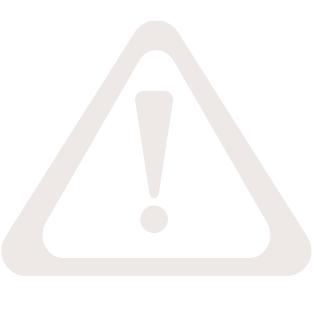 Warning sign with exclamation mark in a triangle.