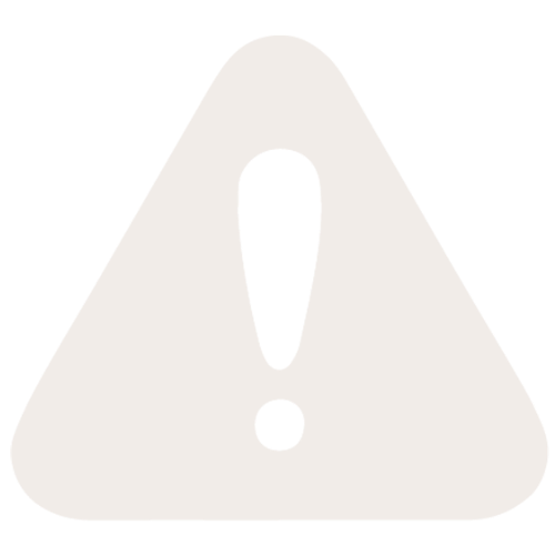 A warning sign with a large exclamation mark inside a triangle.