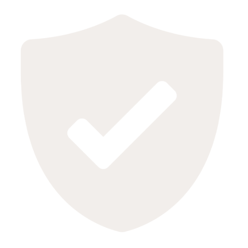 Shield with a checkmark in the center, symbolizing protection or security.