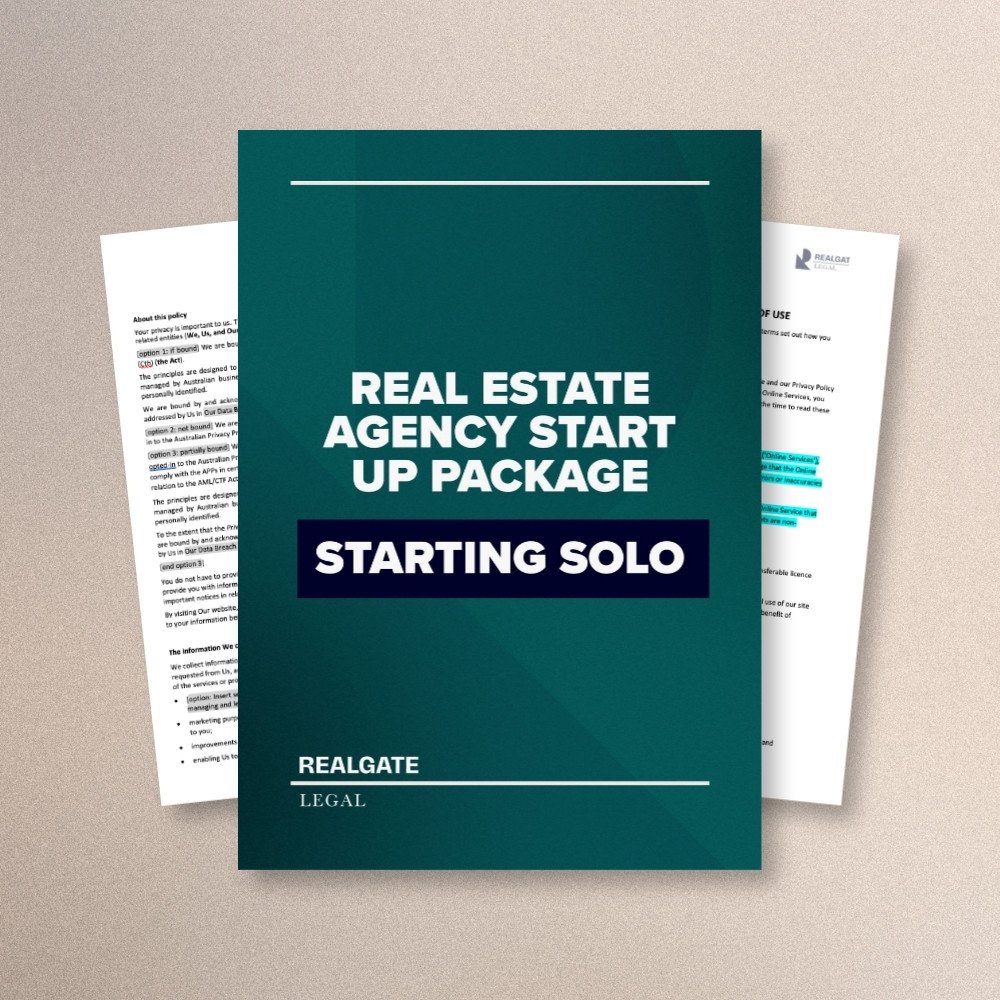 Starting Solo: Real Estate Agency Start Up Package
