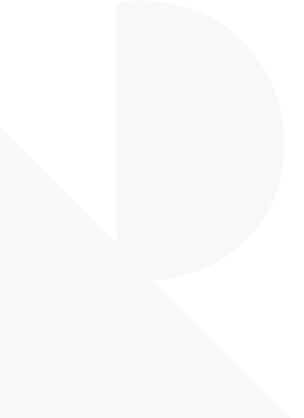 Black and white geometric abstract art with circles and triangles.