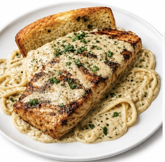 Blackened Salmon Pasta Bowl