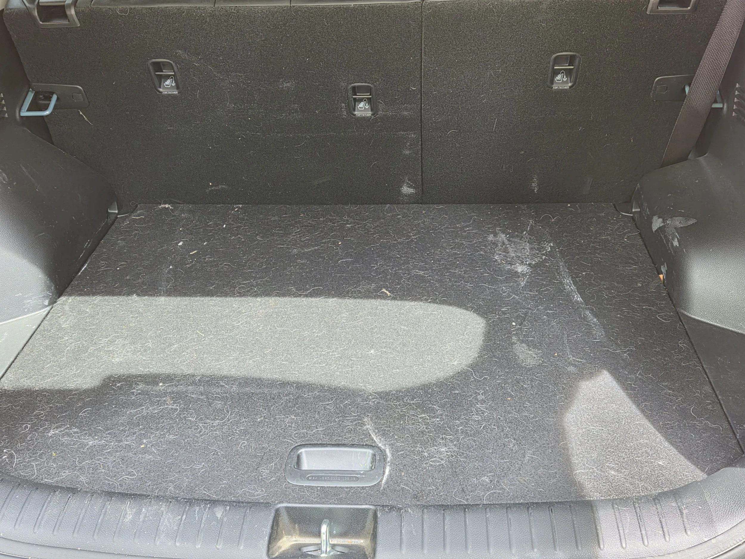 Before cargo area interior detailing photo