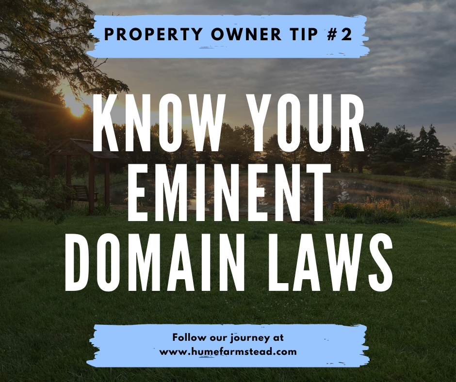 Tip #2: Know Your EMINENT DOMAIN laws