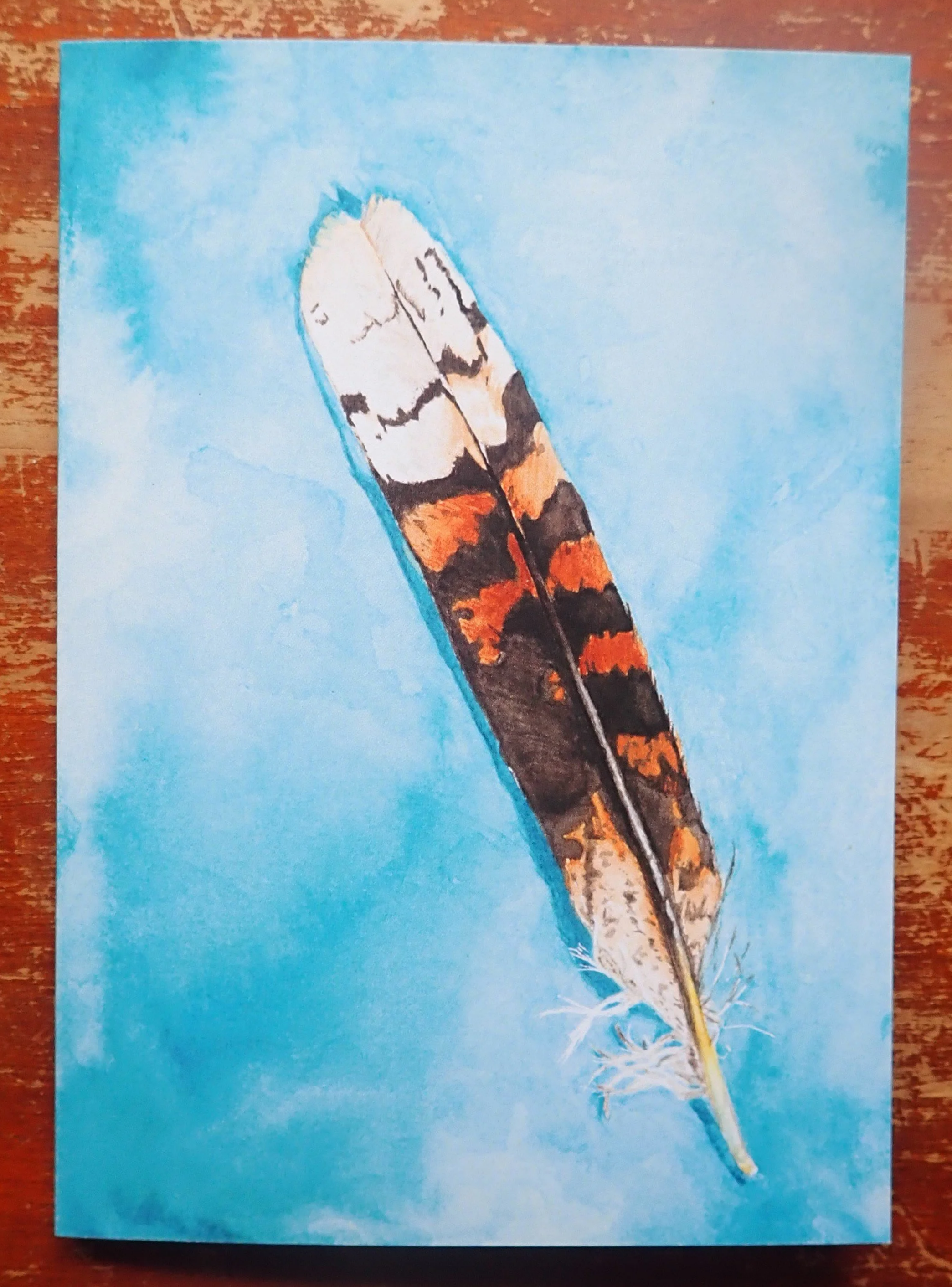 Kookaburra Feather Card