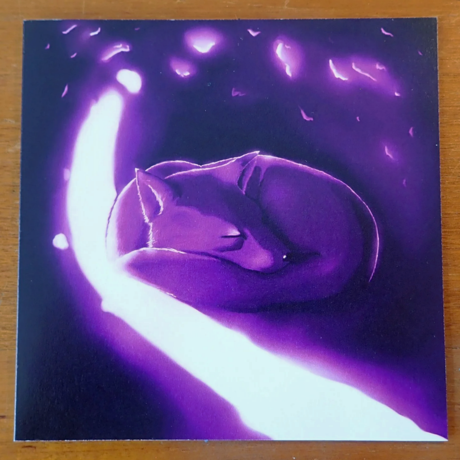 Purple Fox Card