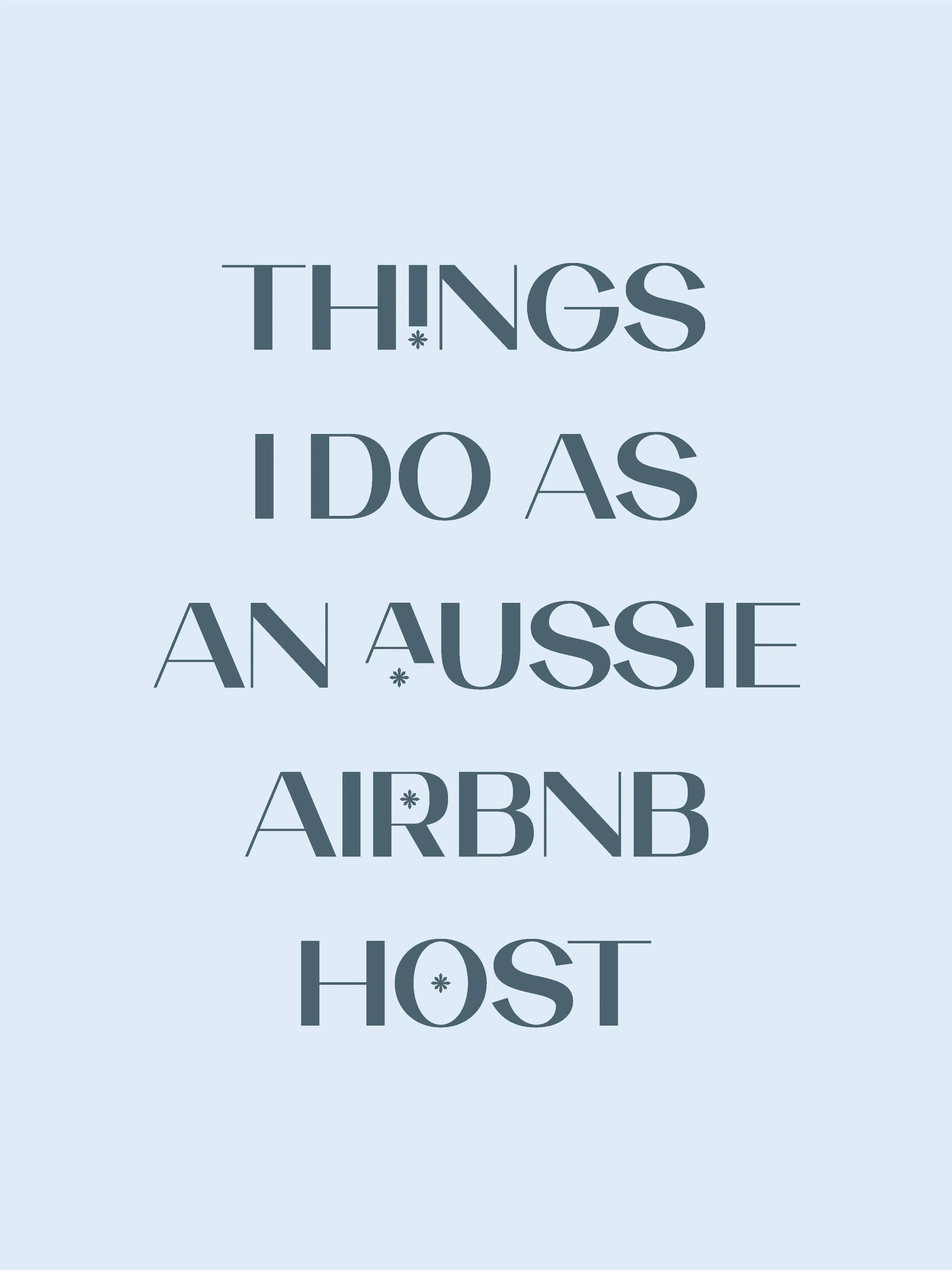 Some small things I do as an Aussie Airbnb host.

None of it is hard once you&rsquo;ve got a system. And every single one of these things has compounded over 10 years to help fund our travel. 

Save this if you&rsquo;ve been thinking about listing yo