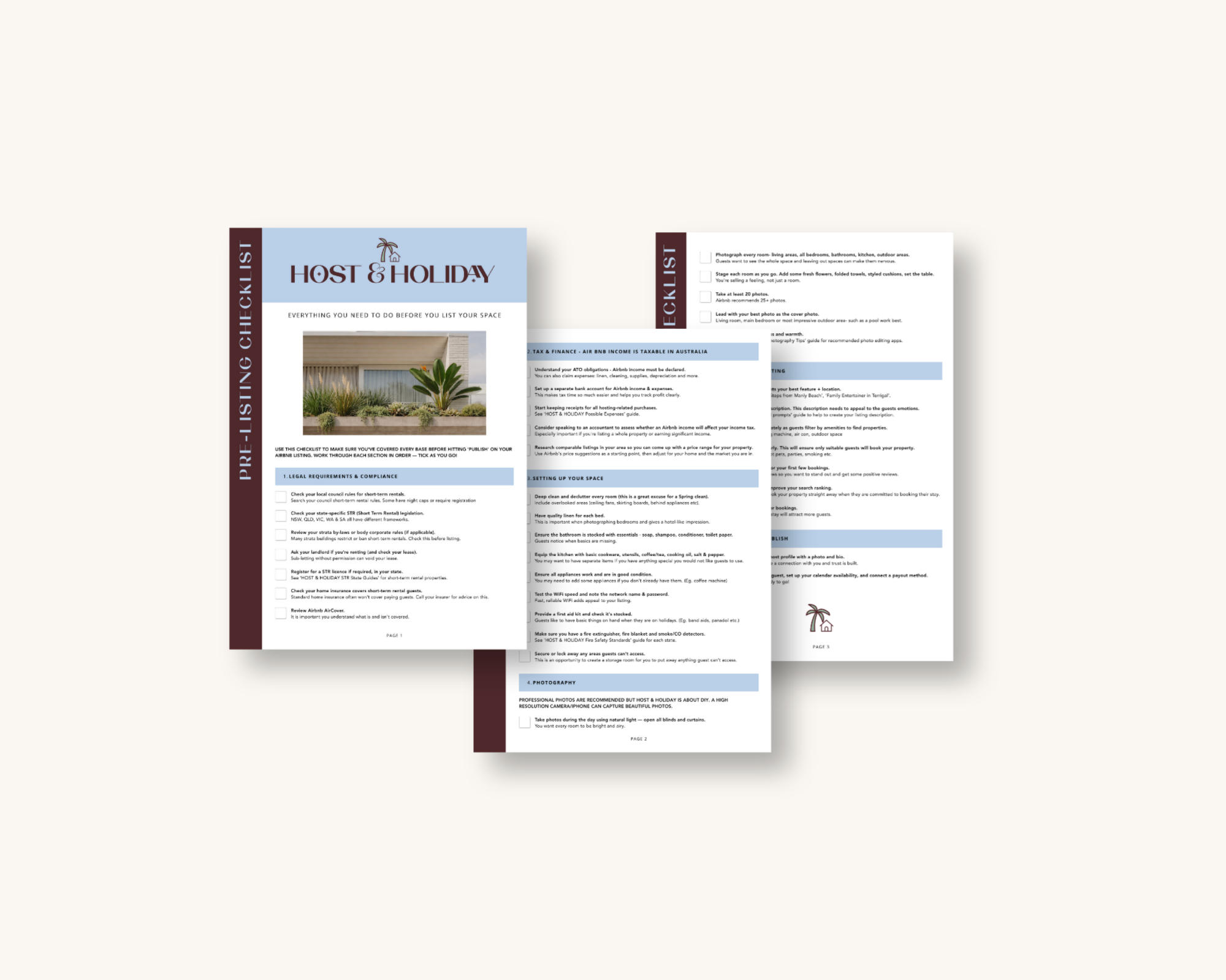 The Host & Holiday Pre-Listing Checklist