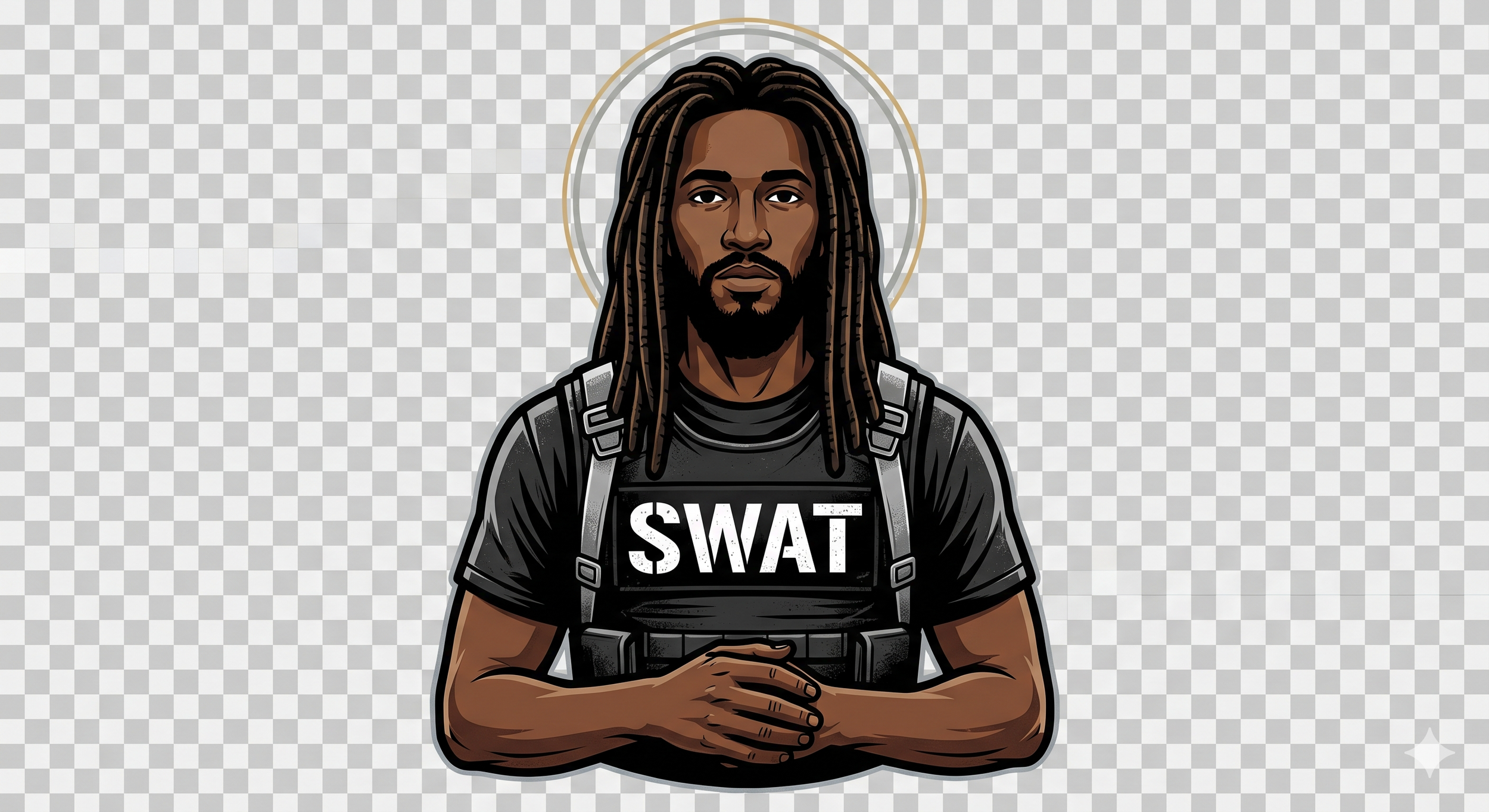 Black Jesus SWAT T-Shirt