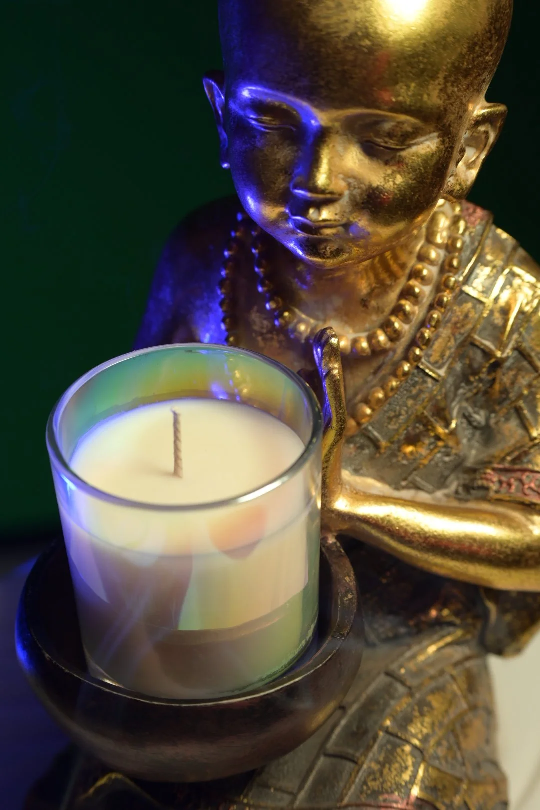 Candlelit meditation scene representing inner wisdom, contemplation, and the transformative journey of Ignis Knosis.