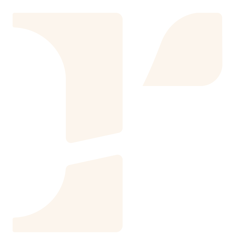 Close-up of a stylized black and white logo with abstract shapes.