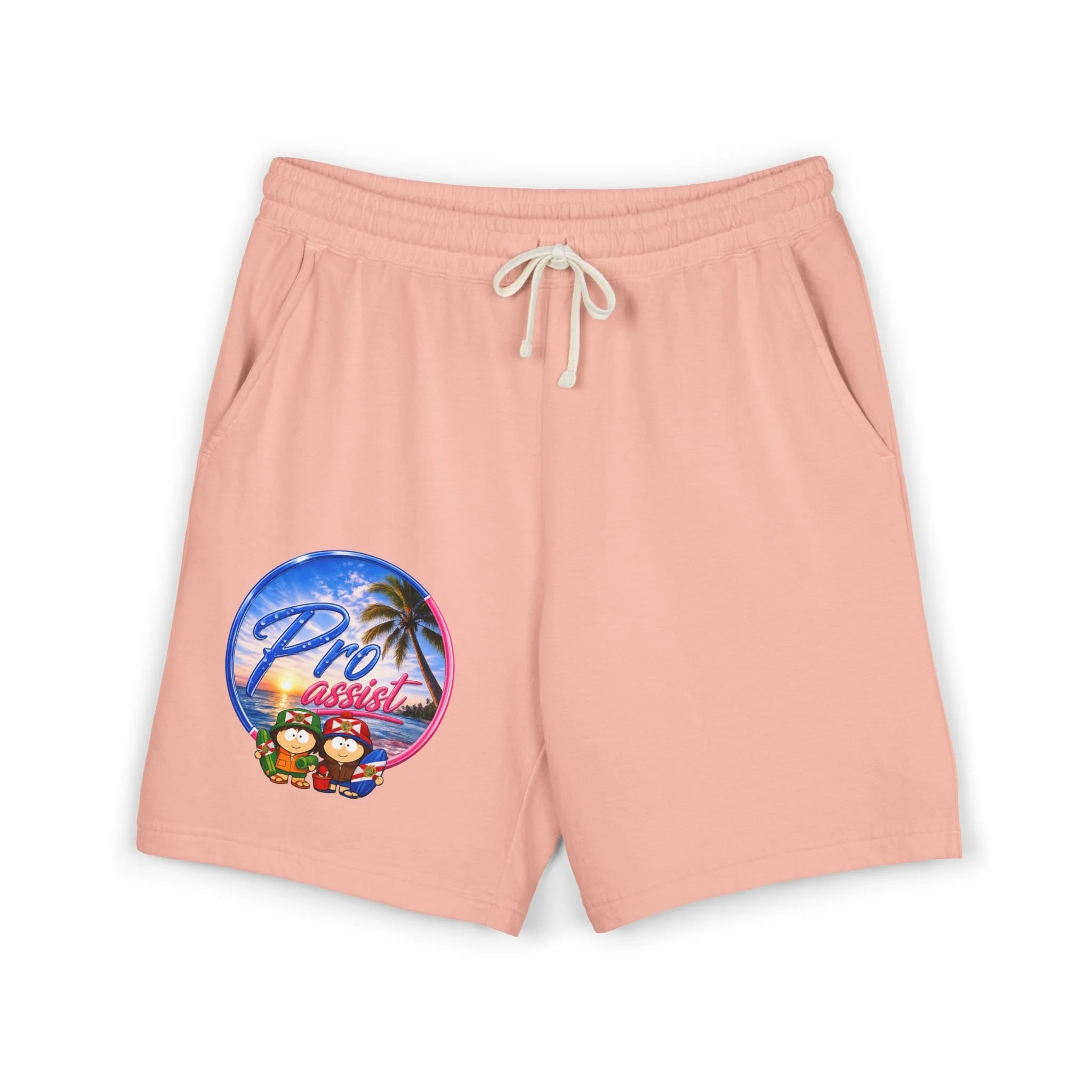 Tropical 'Pro Assist' Graphic Sweat Shorts — Lightweight Fleece Relaxed Fit