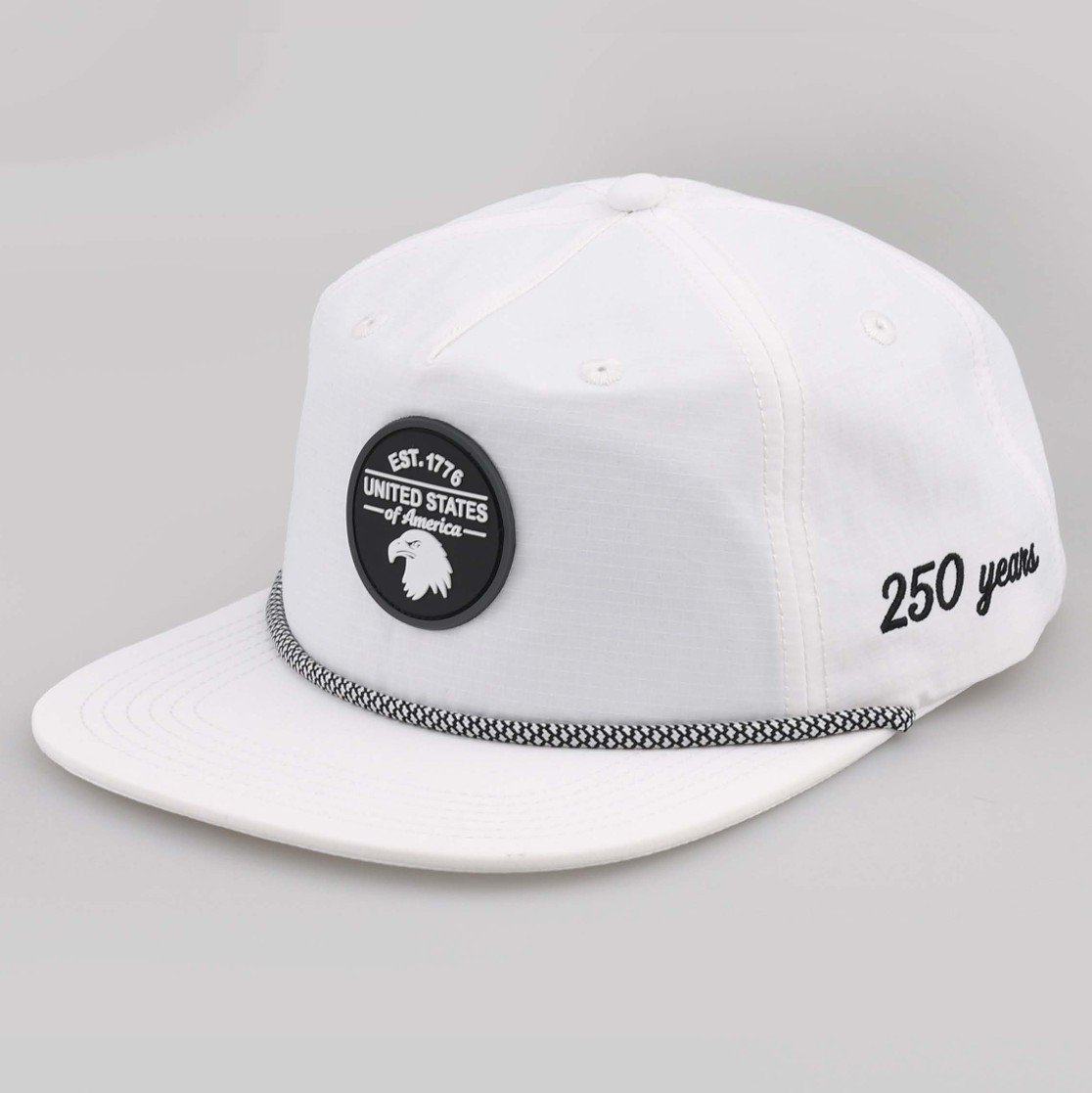 Liberty 250 Nylon Snapback, White
