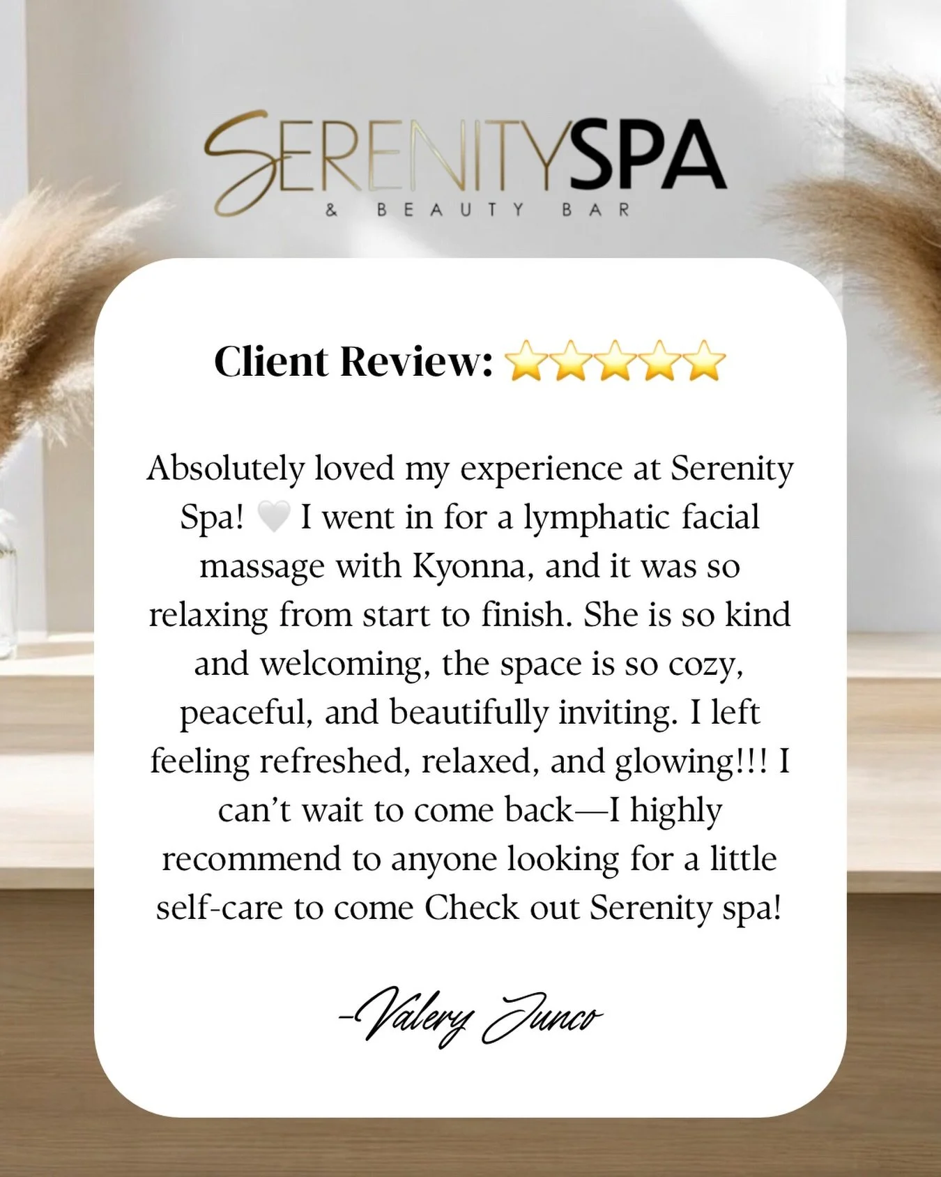 Nothing makes us happier than hearing that our clients leave feeling refreshed, relaxed, and glowing. ✨

Thank you, Valery, for your kind words and for trusting Kyonna with your Full Face Lymphatic Massage. Creating a peaceful space where you can tru