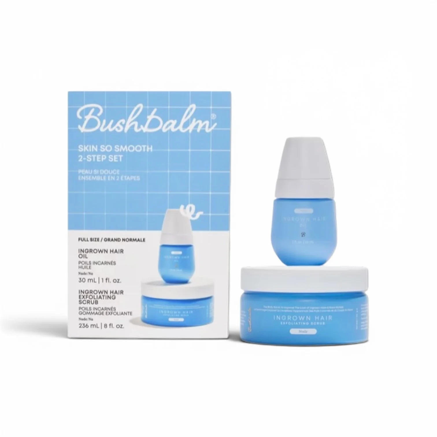Bushbalm 2-Step Ingrown Hair & Razor Bump Kit