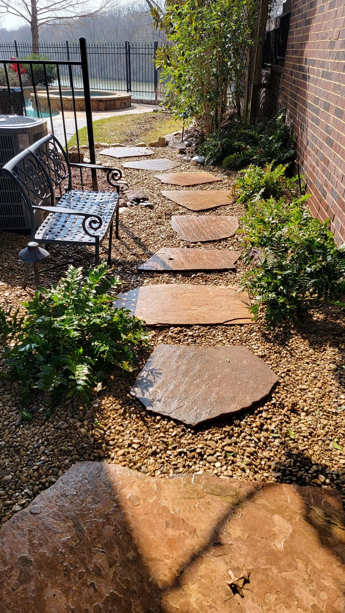 AFTER: Drain and landscaping