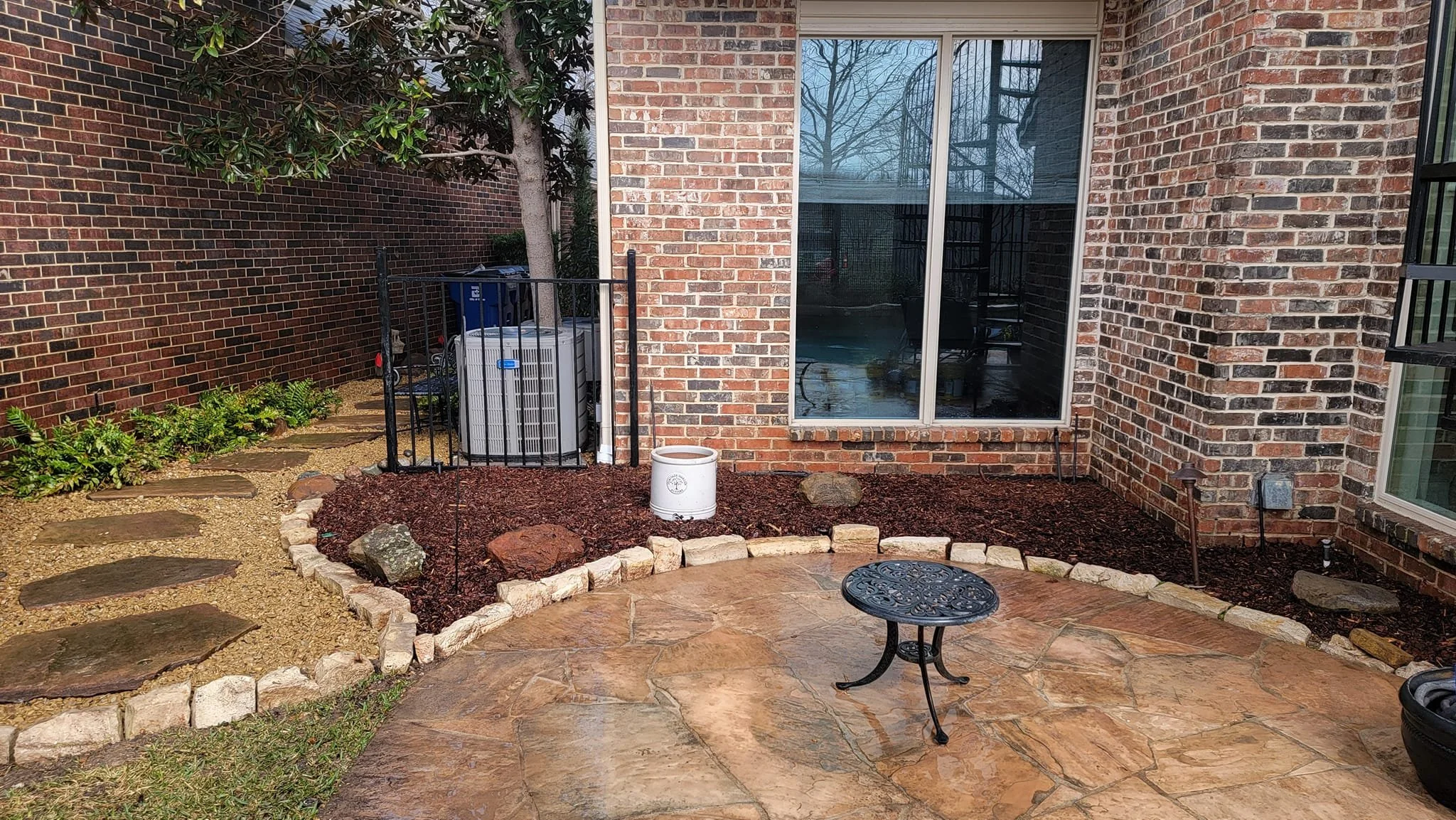 AFTER: Drain and landscaping